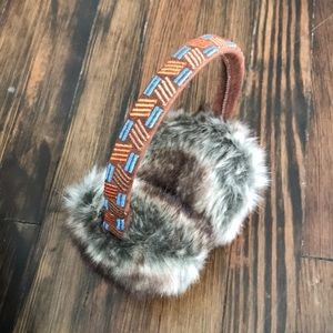 Anthropologie Faux Fur ear muffs